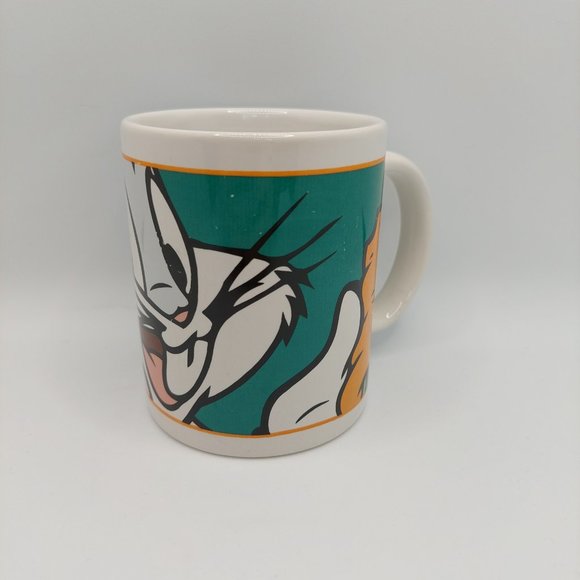 Looney Tunes - Vintage 2000 Bugs Bunny Carrot Coffee Tea Cup Warner Bros - Picture 2 of 7